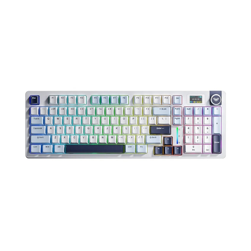 Bàn phím cơ gaming AULA S98 Pro (3 Mode/Xanh Dương+Trắng+Tím đậm/ Nimbus V3 switch)