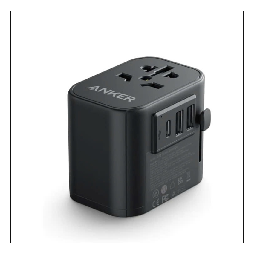 Ổ cắm du lịch Anker 30W sạc nhanh PD, AC 2500W A9212K11