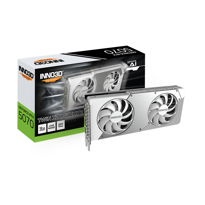 Card màn hình INNO3D RTX 5070 TWIN X2 OC WHITE