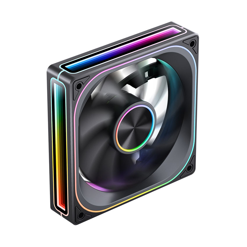 Fan Case Tản Nhiệt Jonsbo ZA-120BR BLACK LED ARGB infinity (cánh ngược)