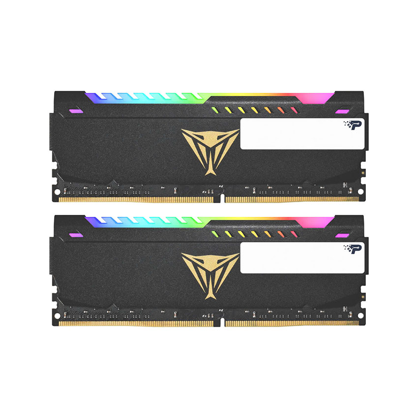 RAM Desktop Patriot Viper STEEL RGB BLACK (PVSR432G320C8K) 32GB (2x 16GB) DDR4 3200Mhz