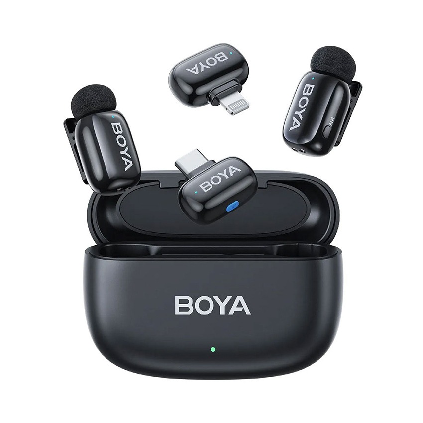 Micro không dây BOYA mini-12 – Màu đen