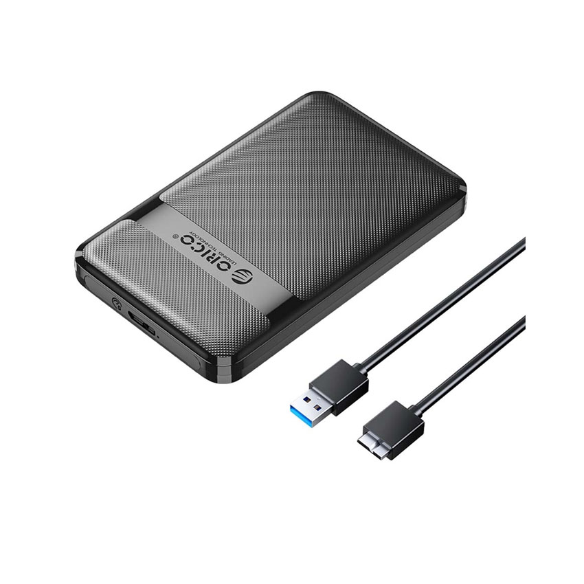 Hộp ổ cứng 2.5″ USB 3.0, Đen, ORICO 2577U3-V1-BK-EP-HW