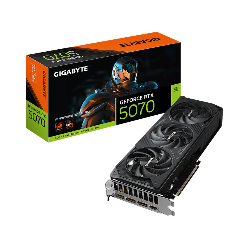 Card màn hình Gigabyte RTX 5070 WINDFORCE SFF 12G (GV-N5070WF3 SFF-12GD)