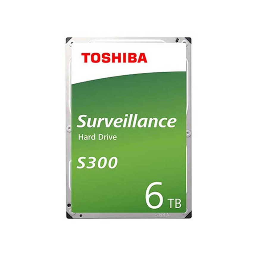 Ổ Cứng HDD Toshiba Camera S300 6TB 3.5 inch, 5400RPM, SATA III, 256MB Cache (HDWT860UZSVA)