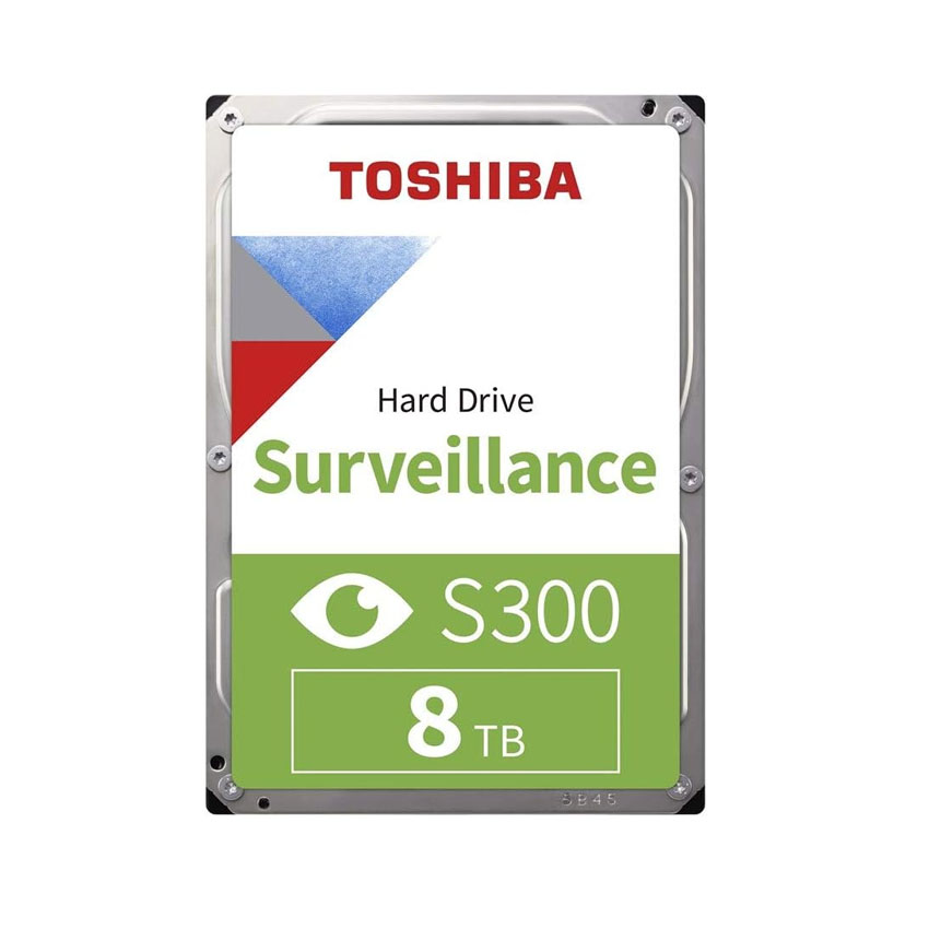 Ổ Cứng HDD Toshiba Camera S300 8TB Pro 3.5 inch, 7200RPM, SATA III, 256MB Cache (HDWTA80UZSVA)