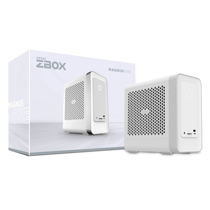 PC Mini ZOTAC MAGNUS ONE WHITE ZBOX-ERP54060W-BE1 (I5-13400/RTX4060/WIFI+BT/16GB DDR5 5600/SSD 512GB)