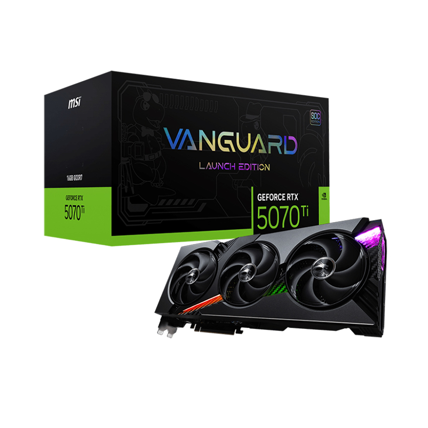 Card màn hình MSI RTX 5070 Ti 16GB VANGUARD SOC LAUNCH EDITION