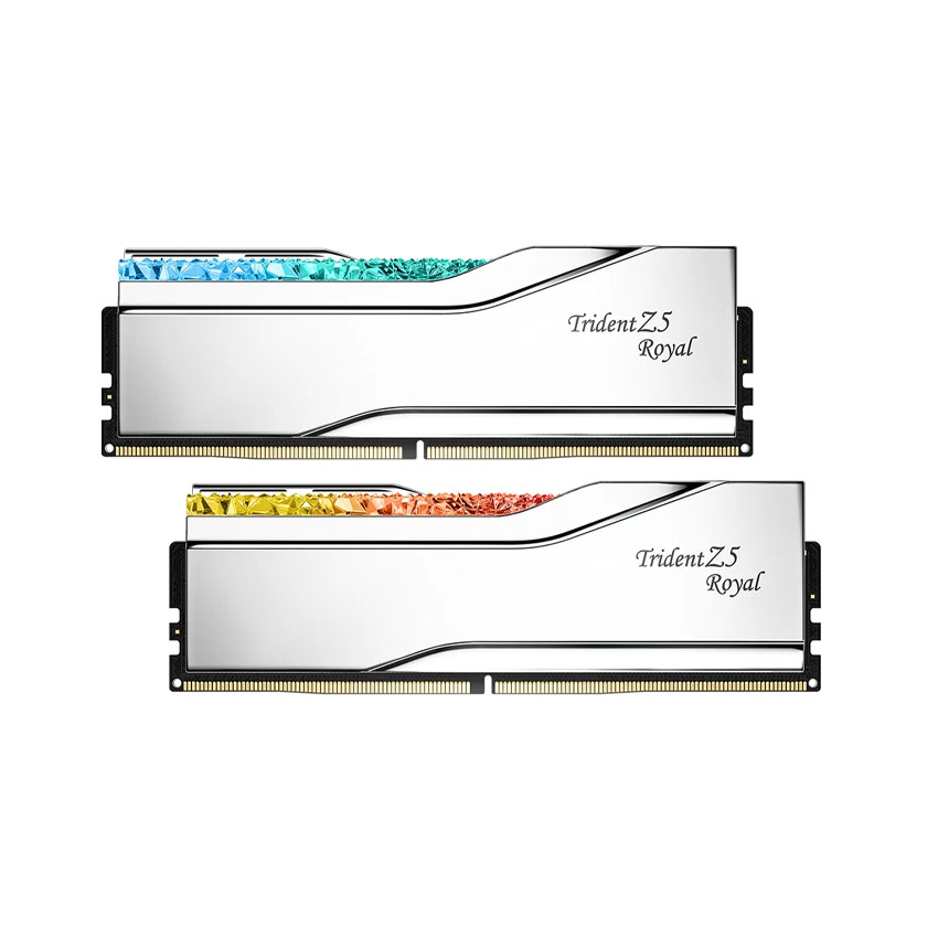 RAM Desktop Gskill Trident Z5 ROYAL RGB Sliver (F5-6400J3239F48GX2-TR5S) 96GB (2x 48GB) DDR5 6400Mhz
