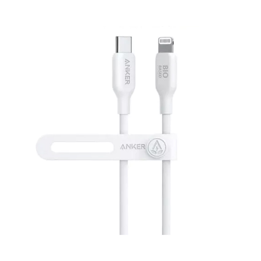 Cáp sạc Anker 542 C-L 0.9m TPE Bio-Based Trắng (White) B2B_A80B1