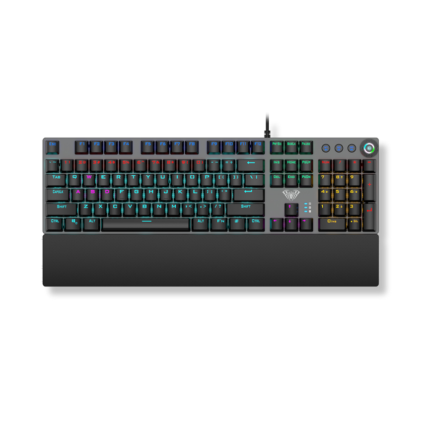 Bàn phím có dây gaming AULA F2058 Red Switch (Màu Đen)