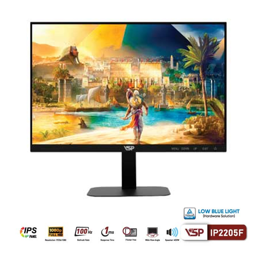 Màn hình VSP IP2205F (21.45 inch/FHD/IPS/120Hz/1ms/loa) – Likenew (Box)