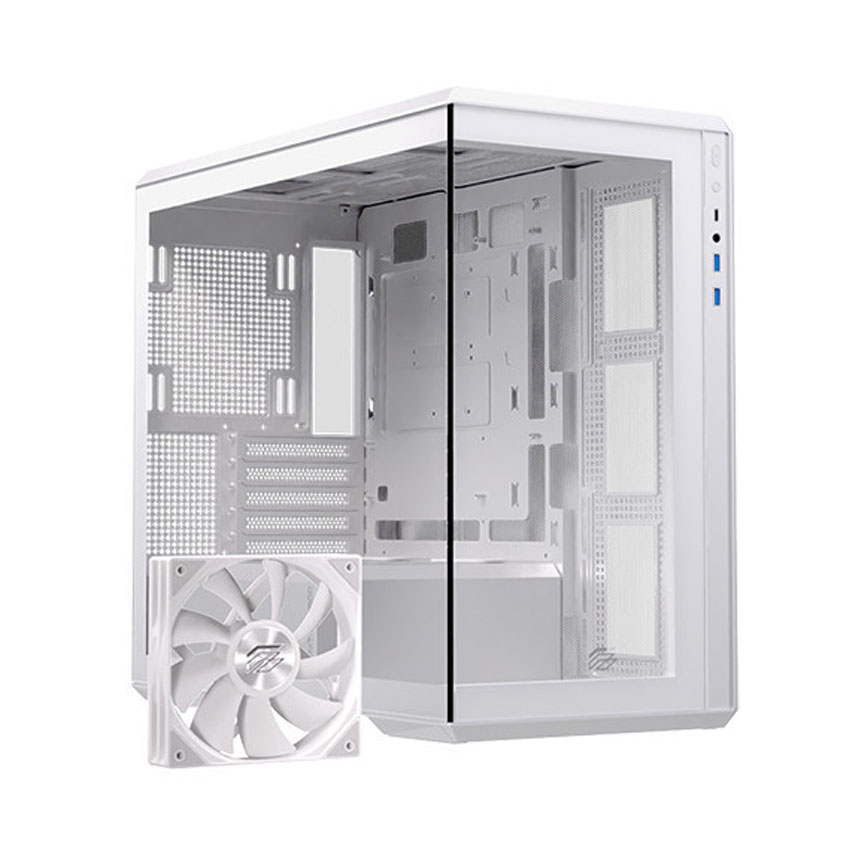 Vỏ Case EINAREX ZM800 Core White (mATX/1 fan không led)