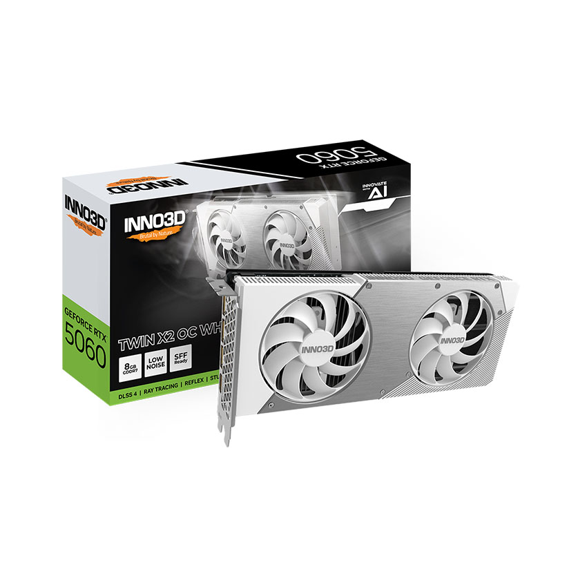 Card màn hình INNO3D RTX 5060 Twin X2 OC WHITE 8GB