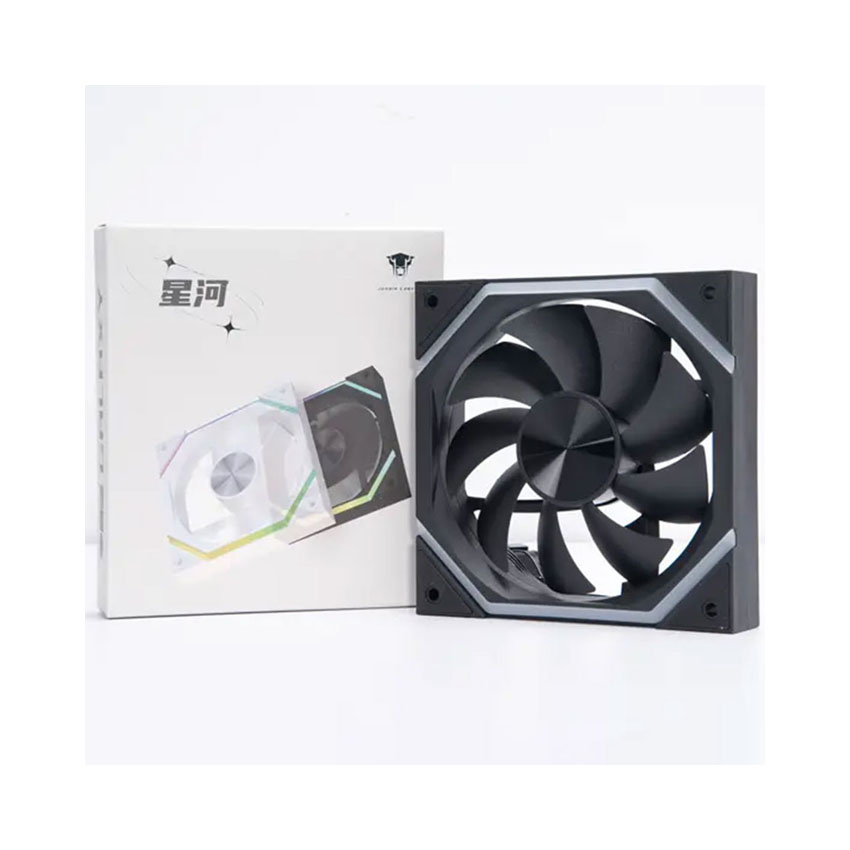 Fan JUNGLE LEOPARD StarTrail 120 Black Reverse (cánh đảo chiều)