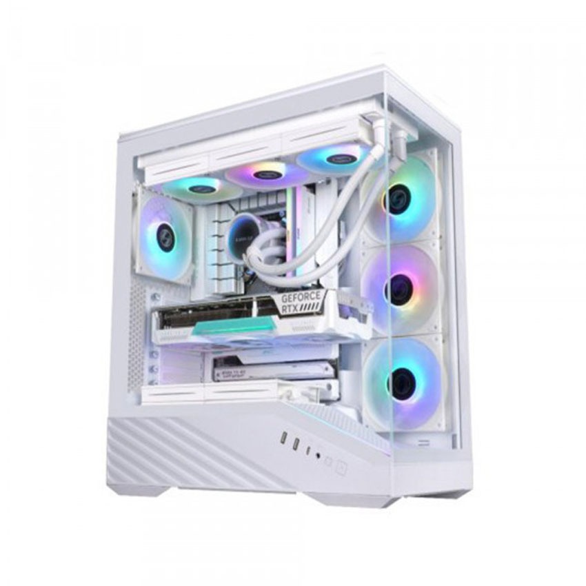 Vỏ case Lian Li V100 White - V100RW (ATX/Back connect ATX/RAD 360/4 Fan)