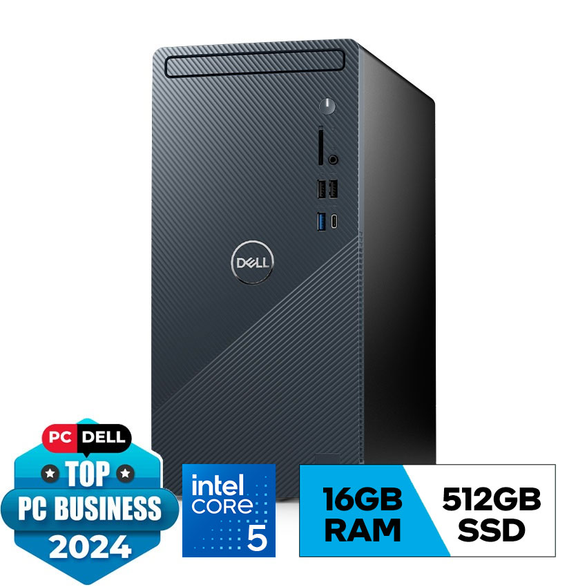 PC Dell Inspiron 3030 Tower (i5 14400 /2*8GB RAM DDR5/512GB SSD/WL+BT/K+M/Win11) (DG3F01)