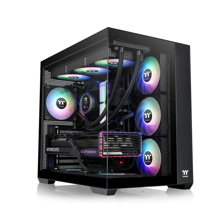 Case Thermaltake View 380 XL TG ARGB Black (ATX/0 fan)