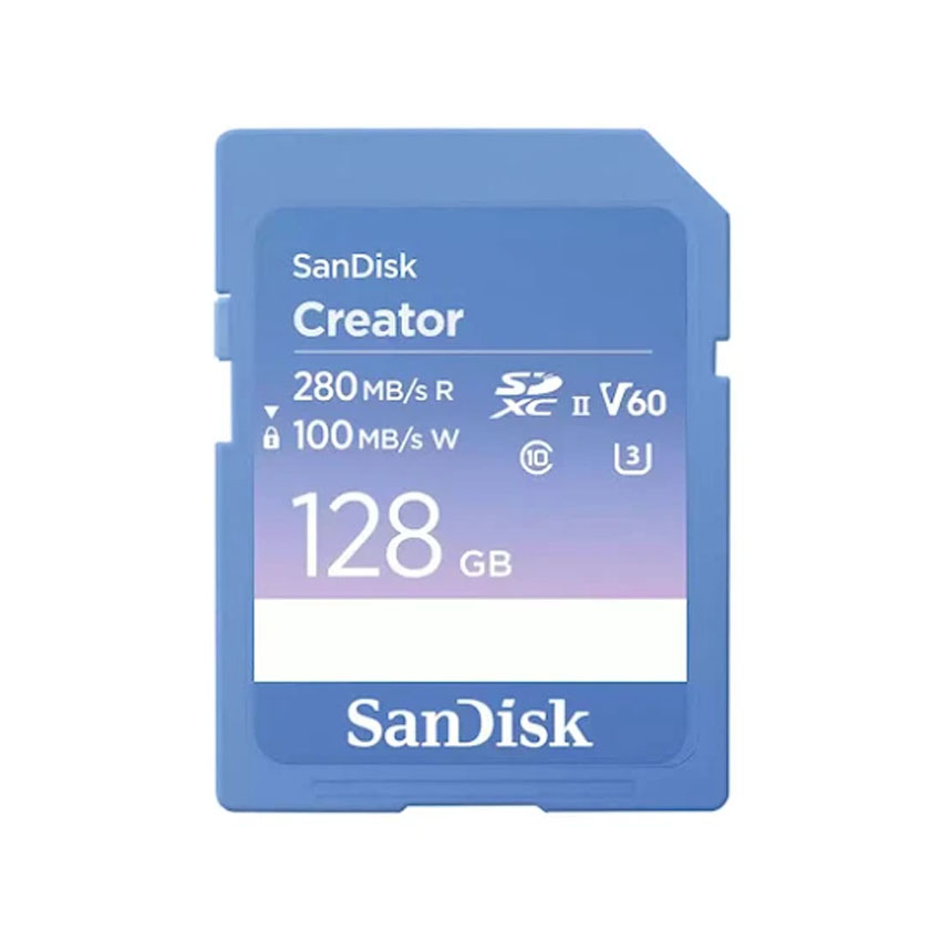 Thẻ nhớ SanDisk Extreme PRO SD Creator SDSDXEP 128G, 280/100MB/s (SDSDXEP-128G-GNCIS)