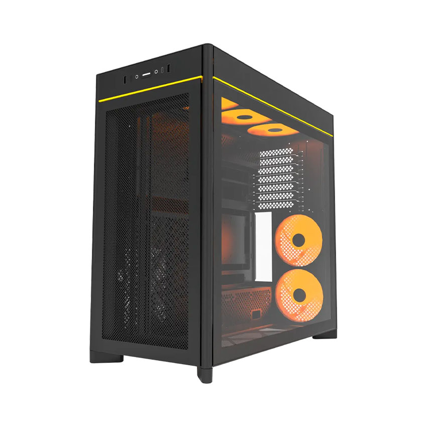 Vỏ Case MONTECH HS02 PRO Black (ATX/5 fan ARGB)
