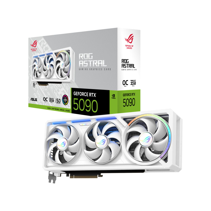 Card màn hình Asus ROG ASTRAL RTX 5090 32G GAMING WHITE OC
