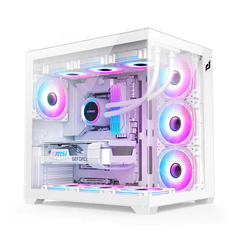 Vỏ Case EDRA ECS1504 White (ATX/0 fan)