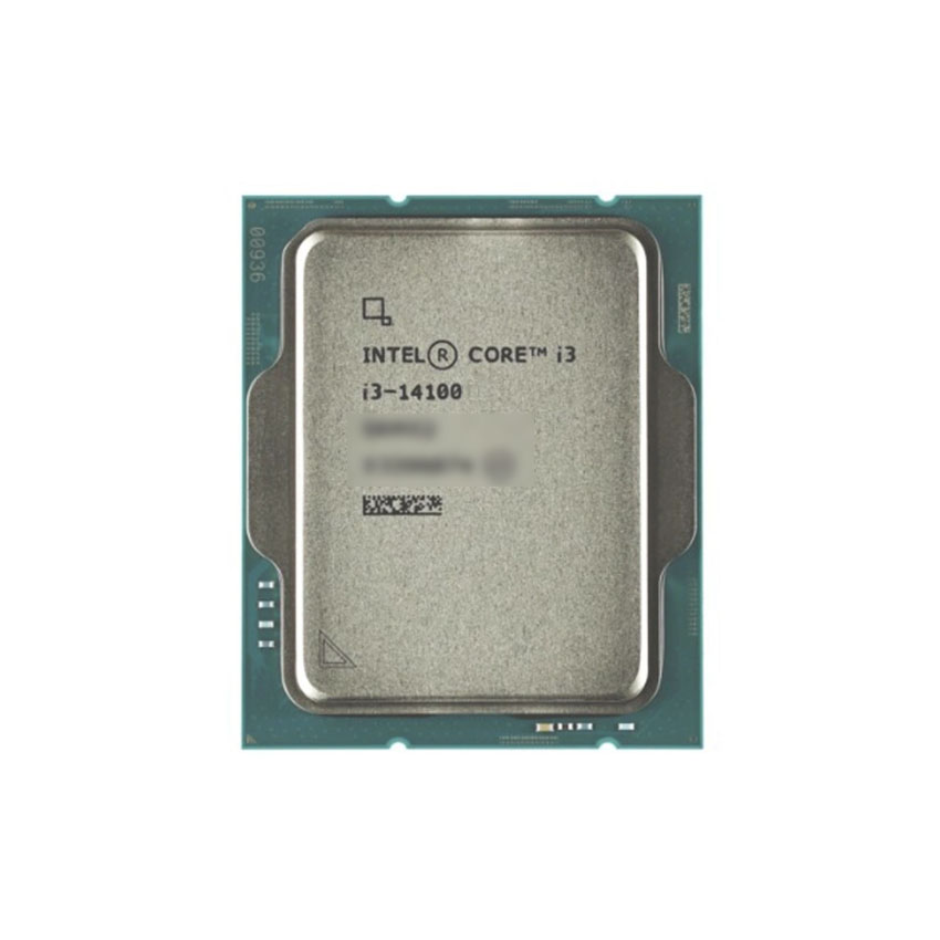 CPU Intel Core i3-14100 TRAY NEW (UP TO 4.7GHZ, 4 NHÂN 8 LUỒNG, 12MB CACHE, INTEL LGA1700)
