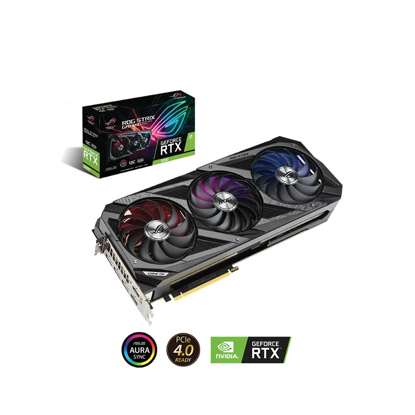 Card màn hình Asus ROG STRIX RTX 3090-24G-GAMING – Cũ đẹp (Box)