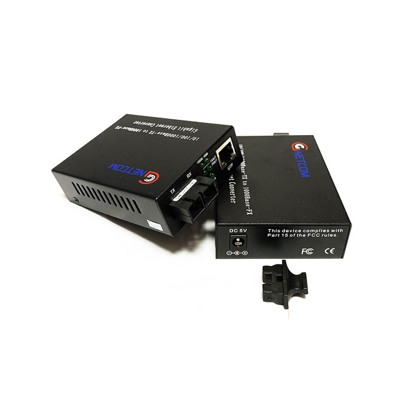 Bộ chuyển đổi quang điện 2 sợi GNETCOM 10/100/1000Mbps GNC-2211S-20