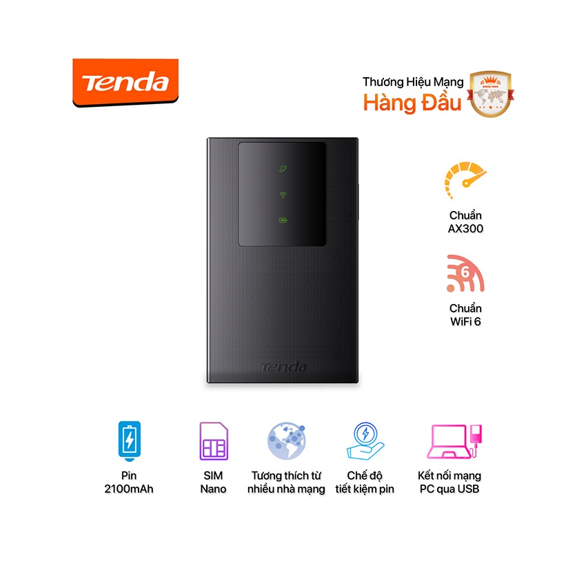 Bộ phát Wifi di động 4GB LTE 150 MBPS Tenda – 4G180(Hàng Thanh Lý)