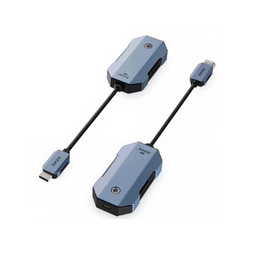 Bộ thu phát không dây trình chiếu từ xa HDMI không dây 50m Jasoz G166 T-G192 hỗ trợ 4K/30Hz (Nguồn phát Type-C)