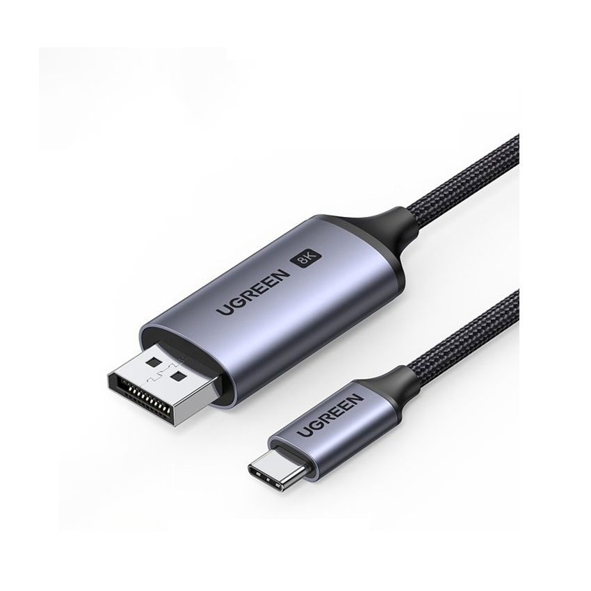 Cáp chuyển đổi từ Type C sang Displayport 1.4 độ phân giải 8K@60Hz 2m Ugreen 25158