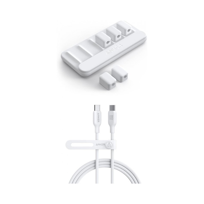 Cáp sạc Anker 322 C-L 0.9m Nylon Trắng (White) B2B_A81B5