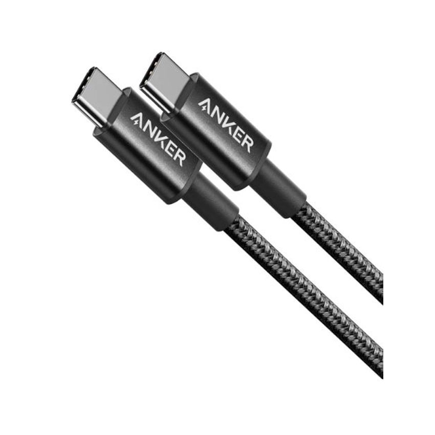 Cáp sạc Anker C-C 1m New Nylon Đen (Black) B2B_A8752