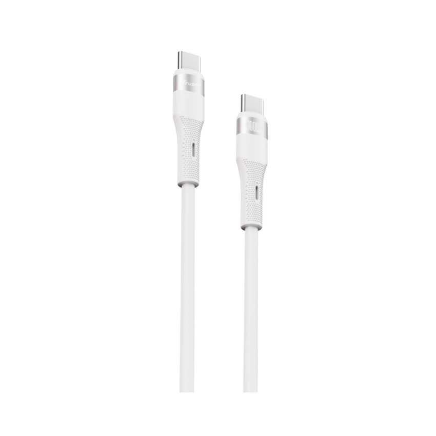 Cáp sạc Trusmi USB-C to USB-C PD 100W CA34, dài 1M, màu trắng