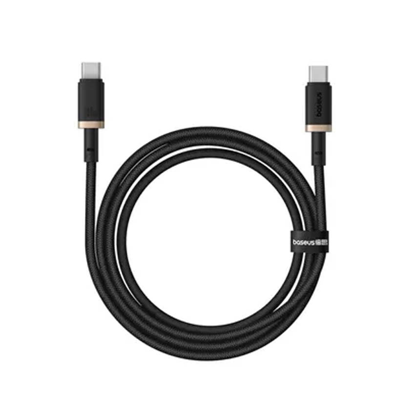 Cáp sạc nhanh hiệu Baseus Dura Series Type-C to Type-C 100W 2m - Màu vàng đen