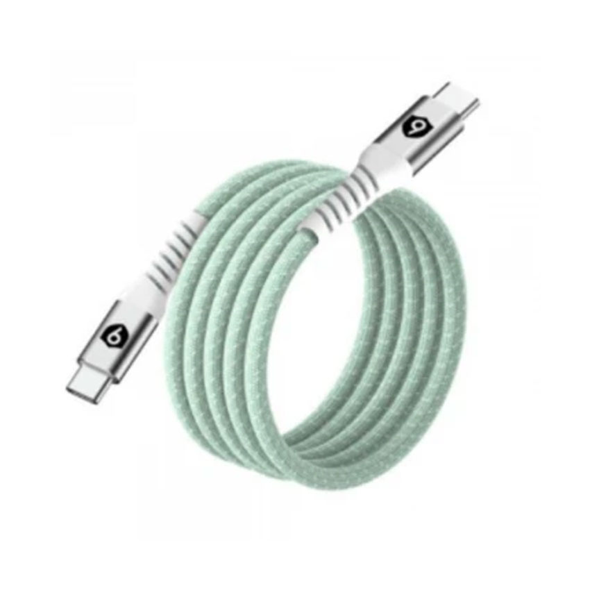 Cáp từ tính tự cuộn 9FIT USB-C to USB-C 1M Green - 9C10MCCG