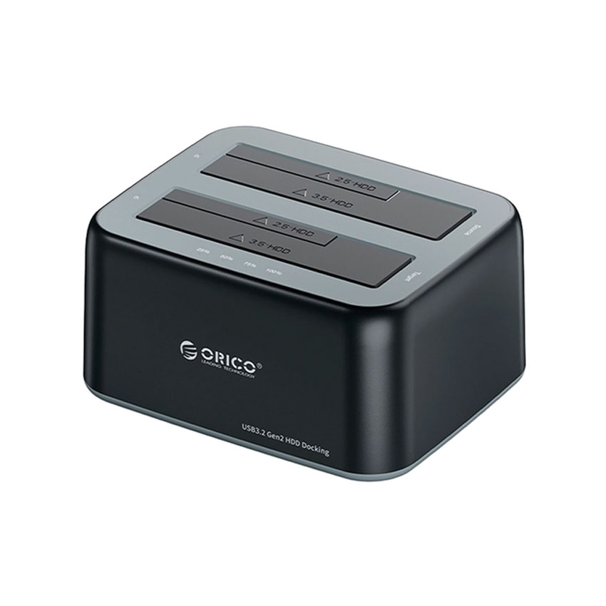 Docking Orico 6829C3-V1-EU-BK-BP-HW 2 khe cắm USB-C và USB-A