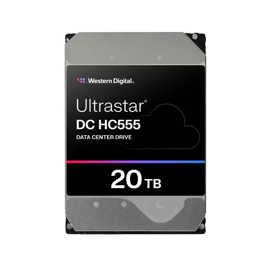 Ổ cứng HDD WD Ultrastar DC HC555 20TB 3.5″ 26.1MM SATA 512MB 7200RPM ULTRA 512E SE NP3 WUH722020CLE6L4