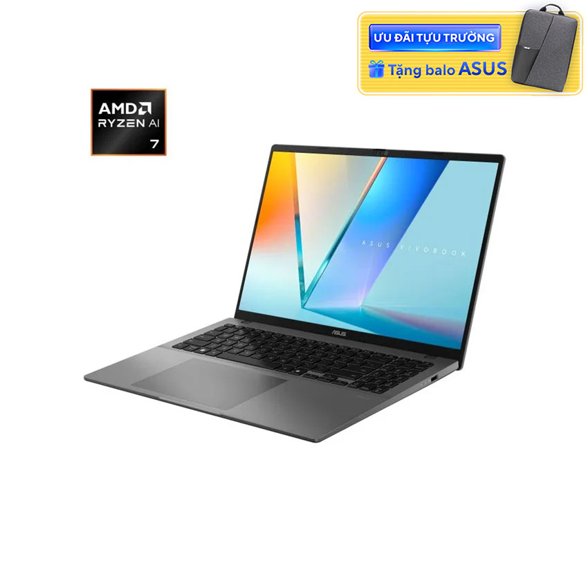 Laptop Asus VivoBook M3607GA-SH034W (AI 7 445/16GB RAM/512GB SSD/16 FHD Oled/Win11/Xám)