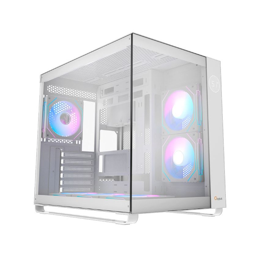 Vỏ máy tính OCYPUS Lota C70 WH ARGB – White (ATX/6 fan)