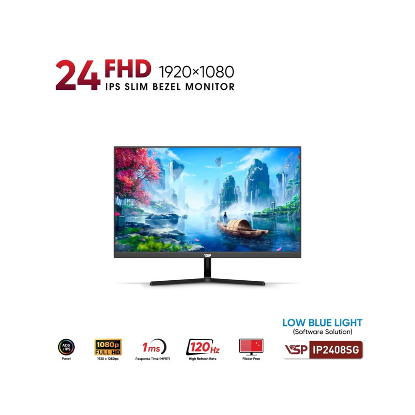Màn hình VSP IP2408SG (23.8 inch/FHD/120Hz/1ms)