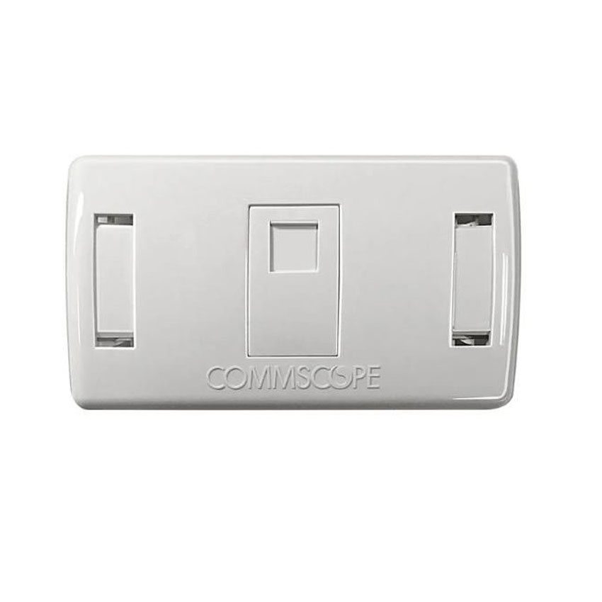 Mặt đơn 1 cổng Commscope NetConnect®Faceplate, 1-port, shutter, US style