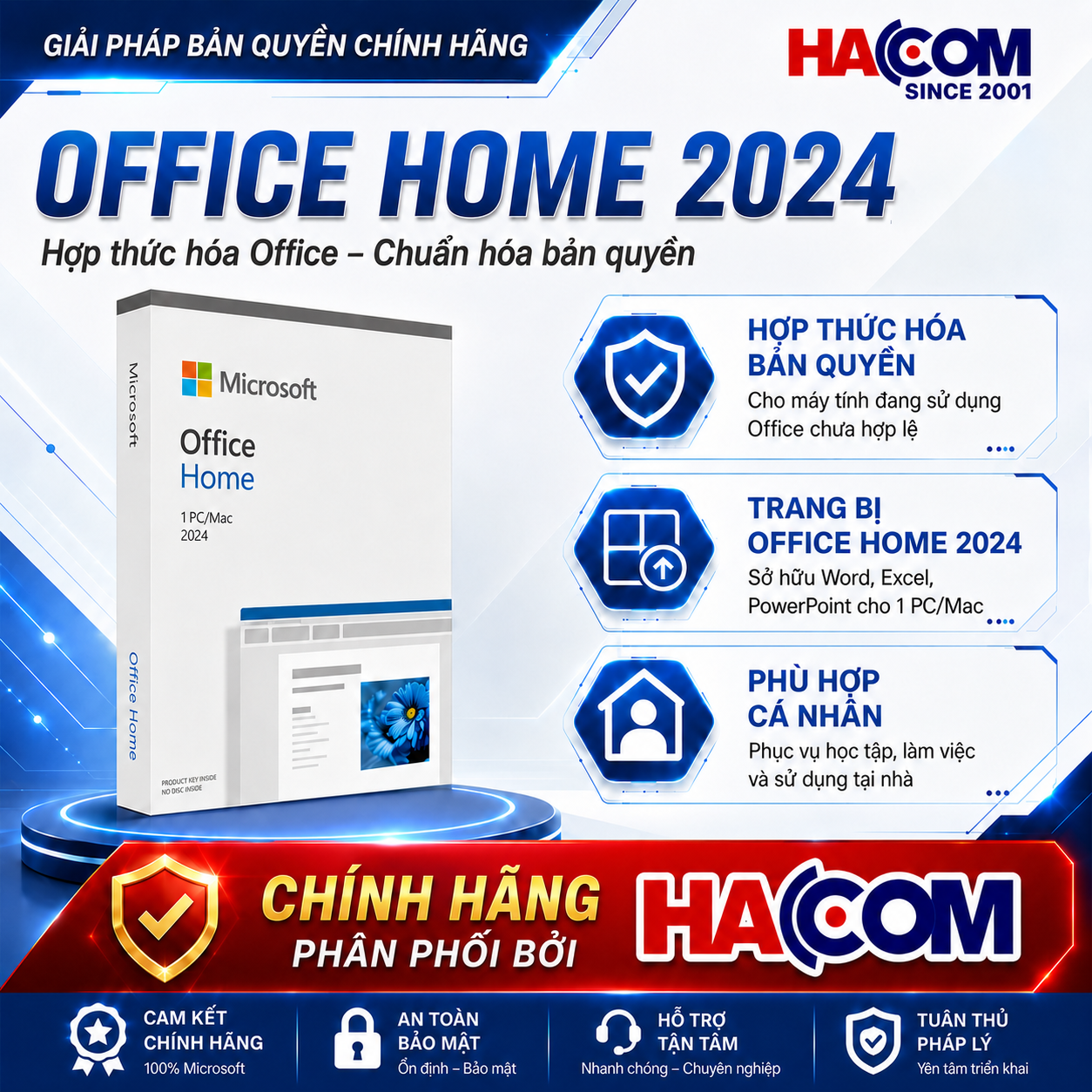 Phần Mềm Microsoft Office Home 2024 ESD EP2-06796 (1 thiết bị / vĩnh viễn)