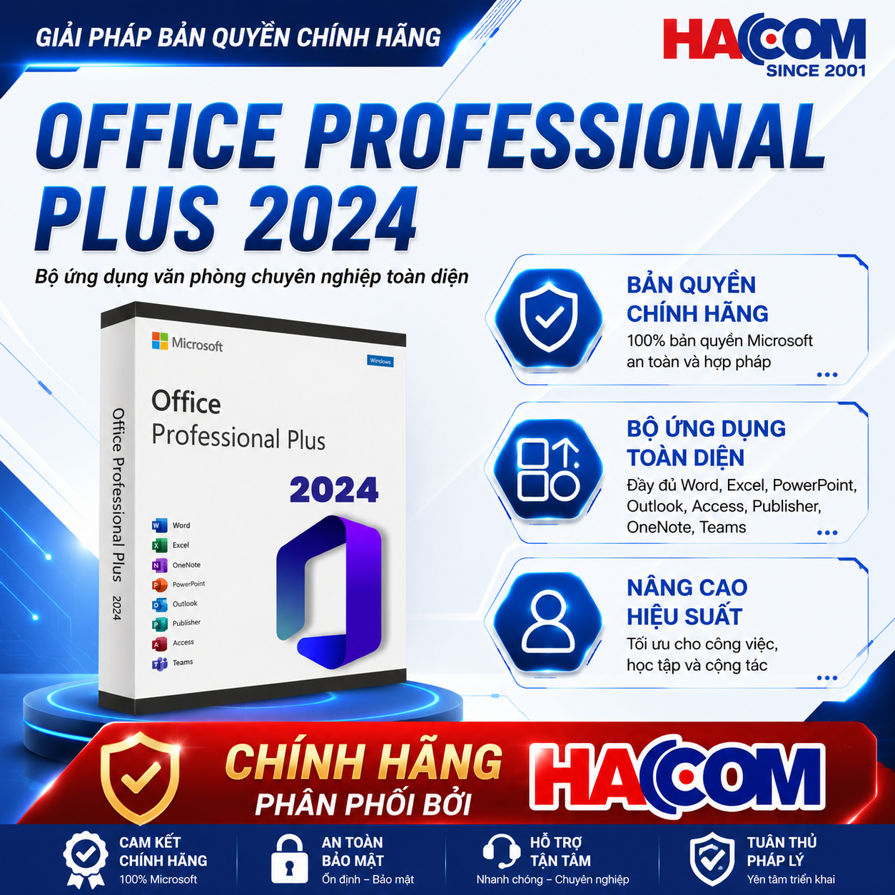 Phần Mềm Microsoft Office LTSC Professional Plus 2024 (1 người dùng / vĩnh viễn)