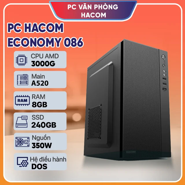 PC Vi tính A – Z ECONOMY 086 (Athlon 3000G / 8GB RAM / 240GB SSD)