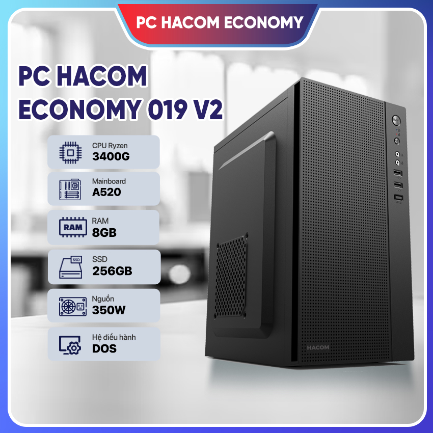 PC Vi tính A – Z ECONOMY 019 V2 ( Ryzen 3400G / 8GB RAM / 256 GB SSD )
