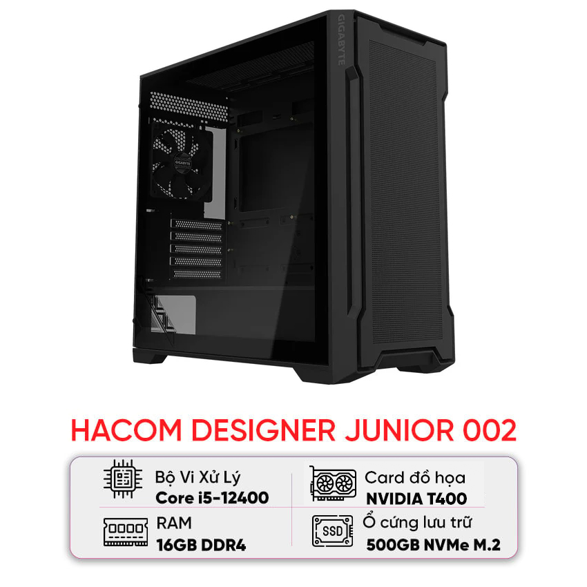 PC Vi tính A – Z DESIGNER JUNIOR 002 ( Intel i5 12400/ VGA NVIDIA T400 )
