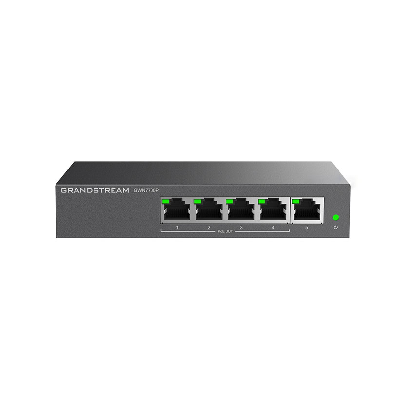 Switch 5 cổng POE Unmanaged Grandstream GWN7700P