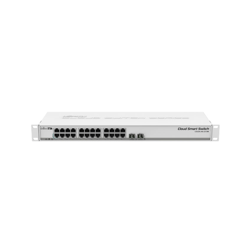 Switch Mikrotik CSS326-24G-2S+RM – 24 Cổng Gigabit, 2 Cổng SFP+, SwitchOS
